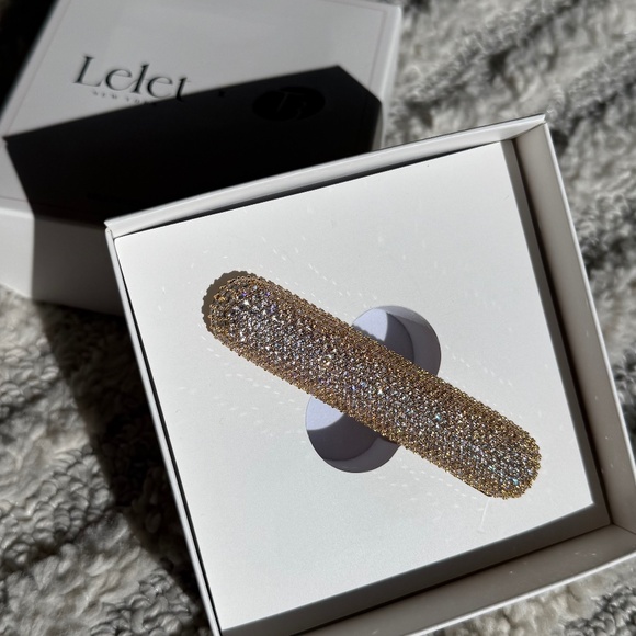 T3 & LELET NY CRYSTAL PAVE BAR BARRETTE - NEW & UNTOUCHED - Picture 4 of 6